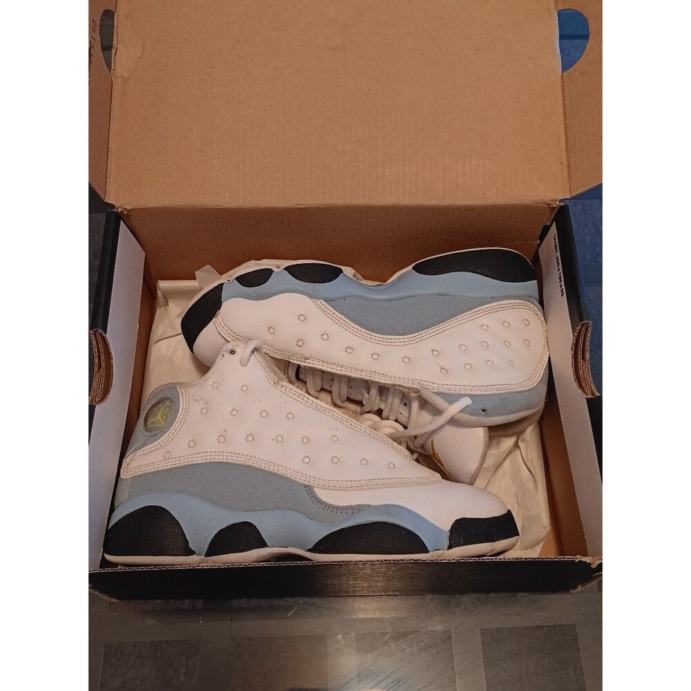 Air Jordan 13 Retro PS Blue White Black Boys Size 13C Kids Sneakers